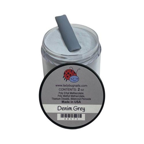 LadyBug Denim Grey Acrylic Powder 2 Oz
