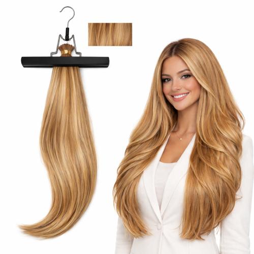 Remy Human Hair Extensions- #4/613 Hazelnut Blondey 22in