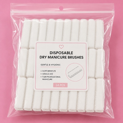Disposable Dry Manicure Brushes 24 Pack
