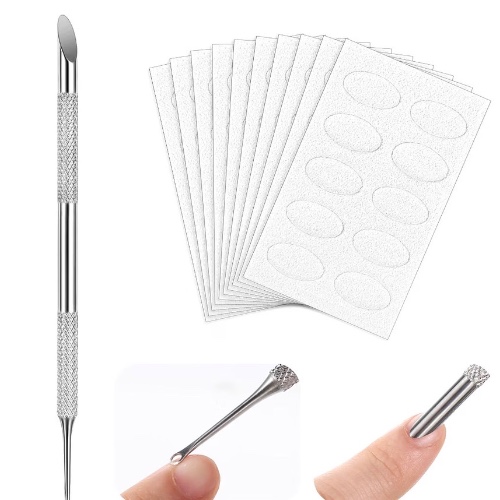 Manicure Pusher Beveled Pusher and Loop End + 180 grits Sand