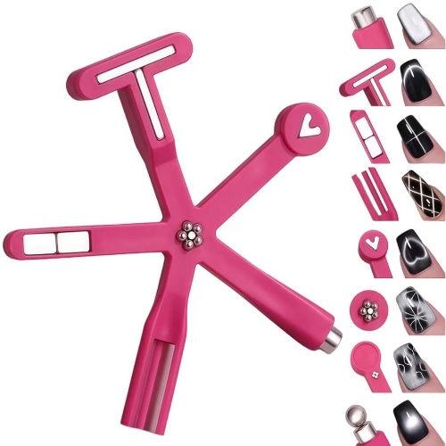 9 in 1 Nails Strong Magnet-Pink-Purple Assorted colors